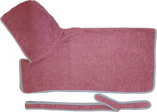 HOMELEVEL Hondenbadjas - 100% Katoen - Absorberend - Met Capuchon En Klittenband - Verschillende Maten