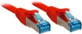 Lindy 47160 netwerkkabel 0,3 m Cat6 S/FTP (S-STP) Rood