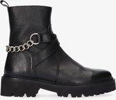 Tango | Bee bold 7-b black leather chain boot - black sole | Maat: 38