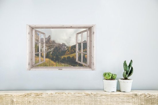 Poster Doorkijk - Bos - Herfst - 30x20 cm