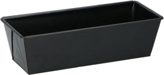 Alpina Bakvorm - metaal - anti-aanbak laag - zwart - 30 x 11 cm - taartvorm