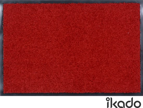 Ikado Droogloopmat binnen rood 60 x 80 cm