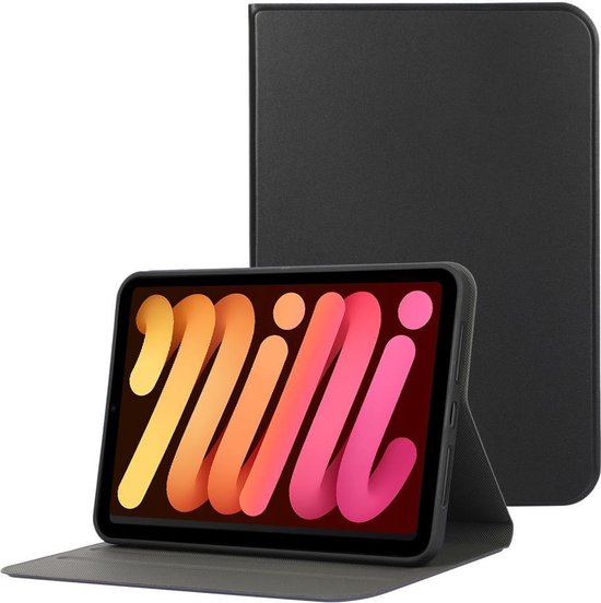 Cazy iPad Mini 6 Hoes - Book Case - Kunstleer - Zwart