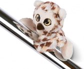 knuffelmagneet Uil junior 12 cm polyester beige