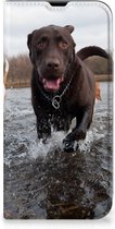 Standcase Hoesje iPhone 13 Pro Max Smart Cover Honden Labrador