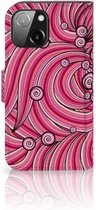 Hoesje ontwerpen iPhone 13 Mini GSM Hoesje Swirl Pink