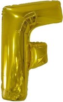 letterballon F folie 86 cm goud