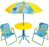 strandset Marsuplilami junior geel/blauw 4-delig