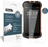 dipos I 2x Pantserfolie helder compatibel met Ulefone Armor 2 Beschermfolie 9H screen-protector