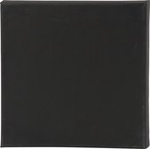 canvas 30 x 30 x 1,6 cm zwart