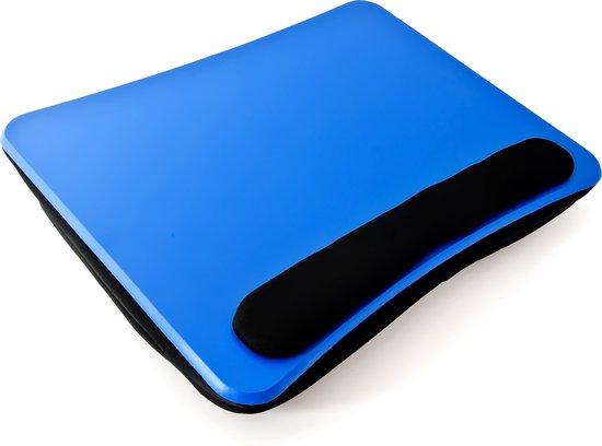 Relaxdays laptopkussen, met bekleding, draagbaar, met polssteun