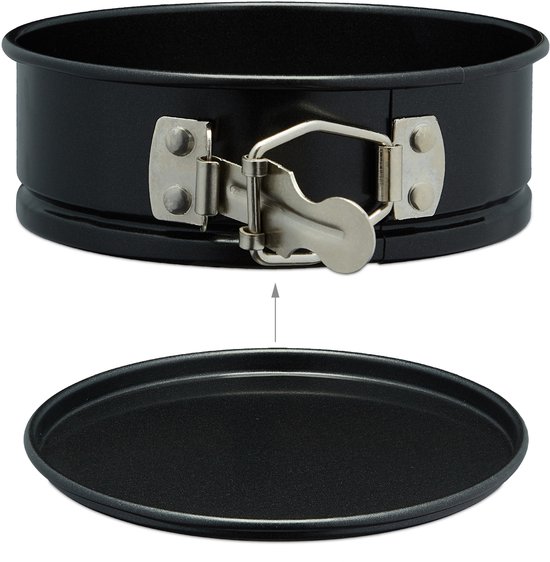 springvorm - klein - set van 5 - Ø 12 cm - rond - taartvorm - 250° C hittebestendig