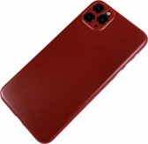 Apple iPhone 7 Plus / 8 Plus - Ultra dun transparant hard hoesje Liv rood - Geschikt voor
