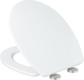 Relaxdays wc bril softclose - eivorm - duroplast - toiletbril universeel - toiletdeksel
