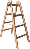 Ergonomische dubbel trap met 2 dwarse bovenste sporten - 6 (4 treden + 2 sporten)