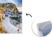 Behang - Fotobehang Zonsondergang over Manarola in Cinque Terre - Breedte 175 cm x hoogte 260 cm