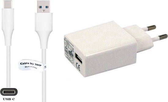 Snooze hobby Ook 2A lader + 0,5m USB C kabel. TUV getest & USB 3.0 / 56 kOhm Oplader adapter  met... | bol.com