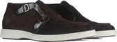 Santoni InstapSchoen Bruin Bruin  - Maat 40.5 - Heren - Never out of stock Collectie - Suède