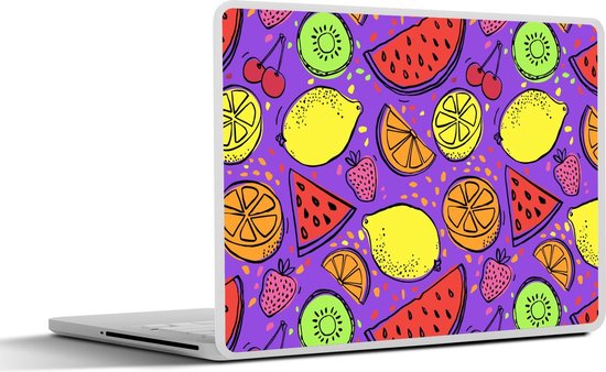 Foto: Laptop sticker 11 6 inch watermeloen fruit paars 30x21cm laptopstickers laptop skin cover