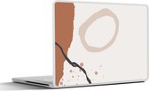 Laptop sticker - 17.3 inch - Zomer - Abstract - Grijs - 40x30cm - Laptopstickers - Laptop skin - Cover