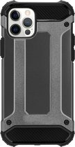 Telefoonhoesje geschikt voor iPhone 13 Mini - Metallic Armor Case - Grijs