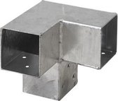 Wovar Pergola Hoekverbinding Verzinkt voor 7 x 7 cm palen kubus model | Per Stuk