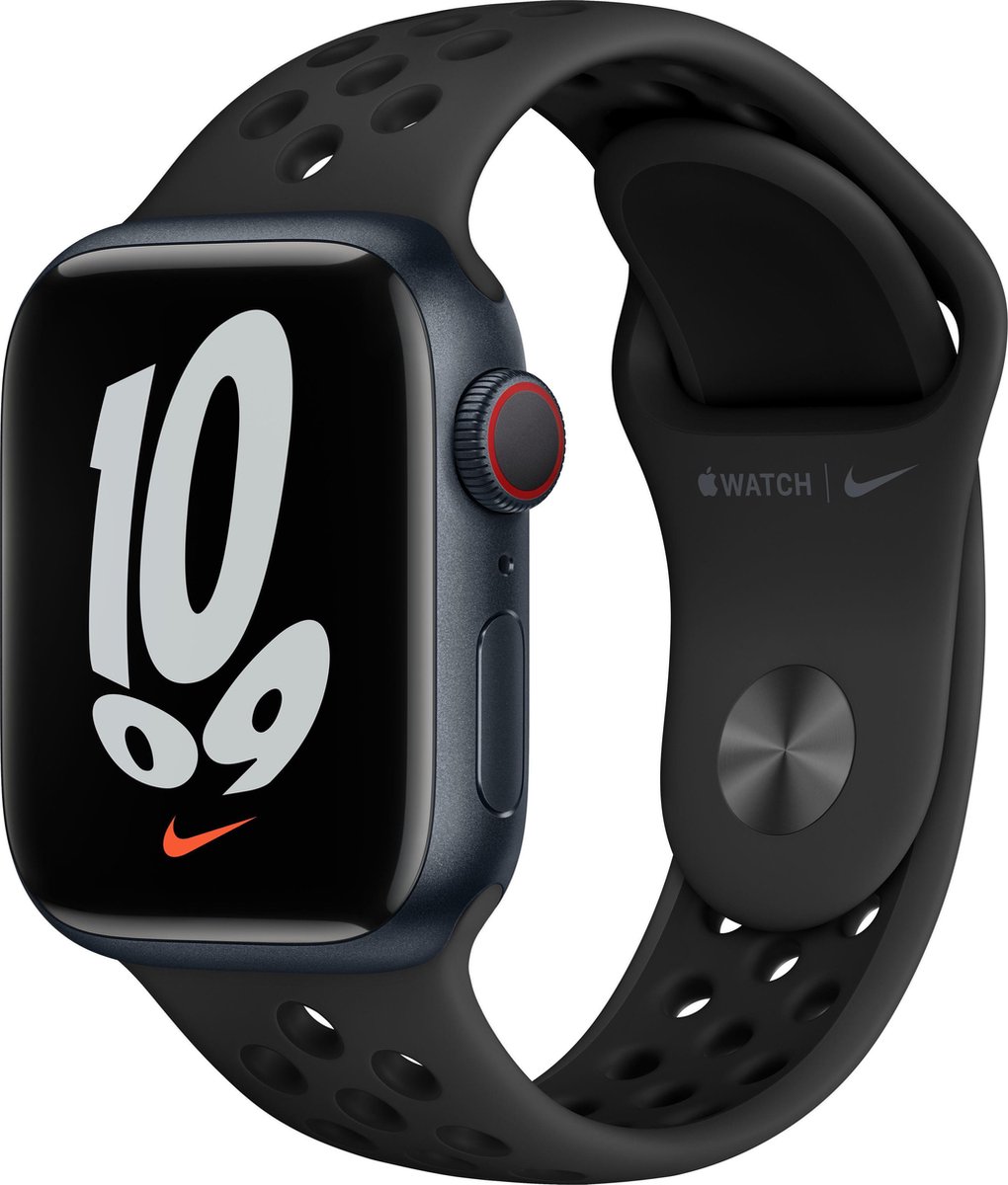 Apple Watch Nike Series 7 - 41 mm - 4G - GPS - Zwart | bol