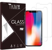 Tikawi x2 Gehard glas 9H Iphone 11 Pro (5.8 ') Schermbeschermer met hoge weerstand [Anti-vingerafdruk] Beschermfolie Gehard glas x2