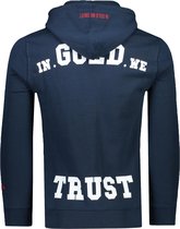 In Gold We Trust Hoodies Blauw Normaal - Maat XXL - Mannen - Never out of stock Collectie - Katoen