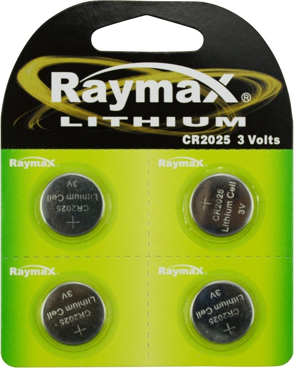 Raymax Lithium 3V Knoopcel CR2025 - 4 stuks