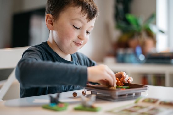 SmartGames Squirrels Go Nuts! - Compacte Schuifpuzzel Denkspel - 60 Educatieve Eekhoorn Uitdagingen - Reisspel & Solospel - Vanaf 6 Jaar