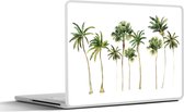 Laptop sticker - 10.1 inch - Jungle - Palmboom - Groen - 25x18cm - Laptopstickers - Laptop skin - Cover