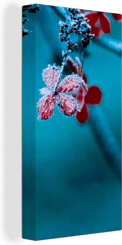 Toile Peinture Rouge - Bloem - Glace - 40x80 cm - Décoration murale