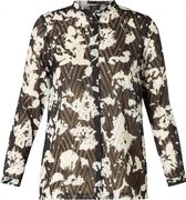 YESTA Bea Blouse - Soft Sand/Black - maat X-0(44)