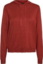 Vero Moda Trui Vmedith Ls Hood Blouse Ga Boo 10248914 Chili Oil/solid Dames Maat - XS