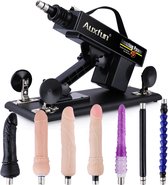 Pakket Zorro Seksmachine Auxfun®  Basic Sex machine Met diverse opzetstukken!