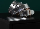 BELT LEATHER LONG SILVER SILVER STUDS