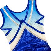 Sparkle&Dream Turnpakje Gympakje Dana Blauw - CSM | maat 92 t/m 104 - voor Turnen en Gymnastiek