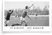 Walljar - FC Utrecht - HFC Haarlem '82 - Zwart wit poster