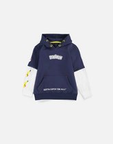 Pokémon - Double Sleeve Kinder hoodie/trui - Kids 146 - Blauw