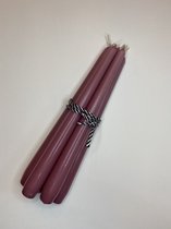 Kandelaarkaarsen - Oud roze- 25cm - 5 stuks