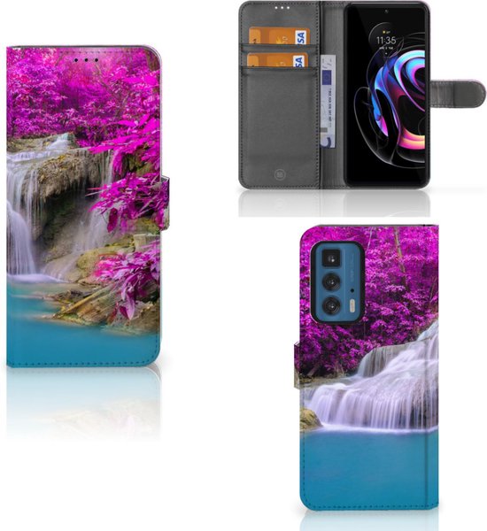 Étui Portefeuille Bookcase Portefeuille Motorola Edge 20 Pro Cascade