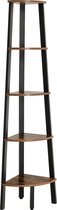 Industrieel design hoekplank 5 planken