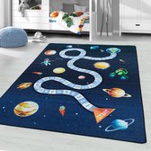 Paco Home Vloerkleed Kinderkamer Speelvloerkleed Jongens Meisjes Lama Motief Modern Grijs, Maat:80x150 cm