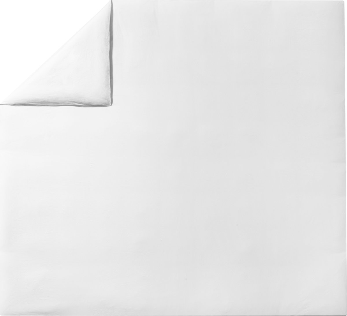 Essix Soft Line Effen dekbedovertrek van gewassen katoen Made in France 200 x 200
