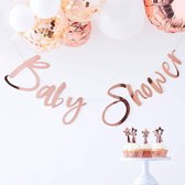 Babyshower slinger rosegoud