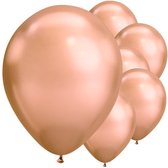 Ballonnen - Chrome Rose Goud - 100 Stuks