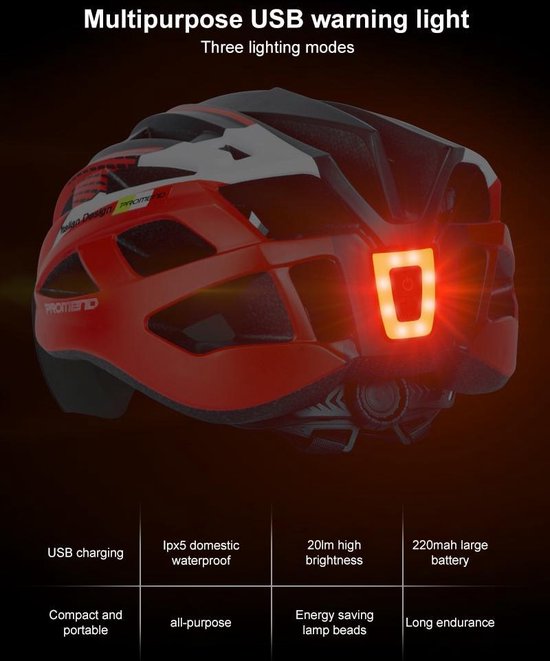 Fietsverlichting Hoog Kwaliteit- USB oplaadbare Koplamp - Fietslicht Achterlicht LED USB Oplaadbaar - Achterlicht voor Fiets – Herkenningslicht - Tas Verlichting — afbeelding 4