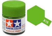 Tamiya X-15 Light Green - Gloss - Acryl - 23ml Verf potje