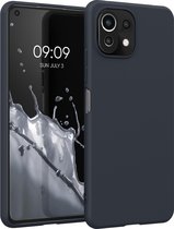kwmobile telefoonhoesje voor Xiaomi 11 Lite (5G) NE / Mi 11 Lite (5G) - Hoesje voor smartphone - Back cover in bosbesblauw